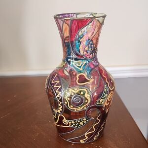 Stunning Stained Glass Vase